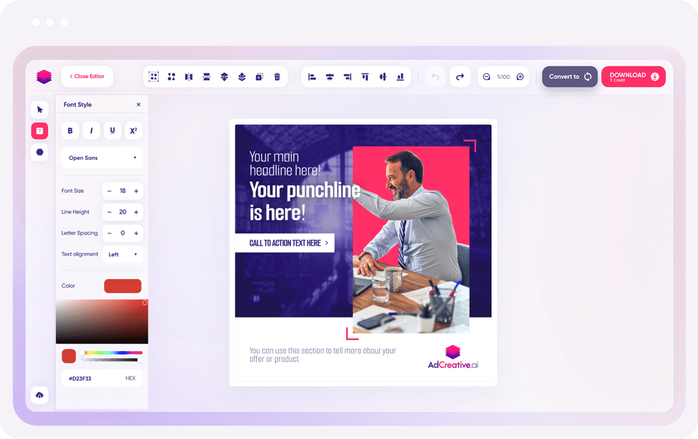 AdCreative.ai v5 new feature preview