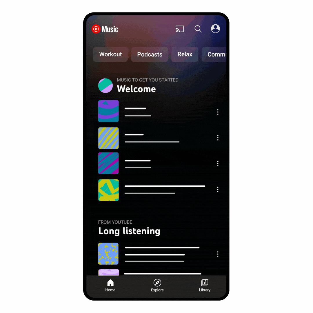 YouTube Music Podcasts