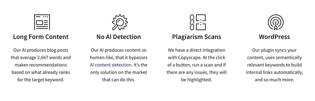 Content At Scale Key Features (2023)