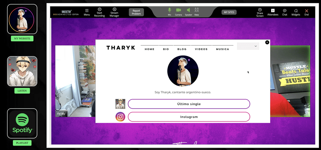 BeeVirtual and Tharyk: skin for musicians