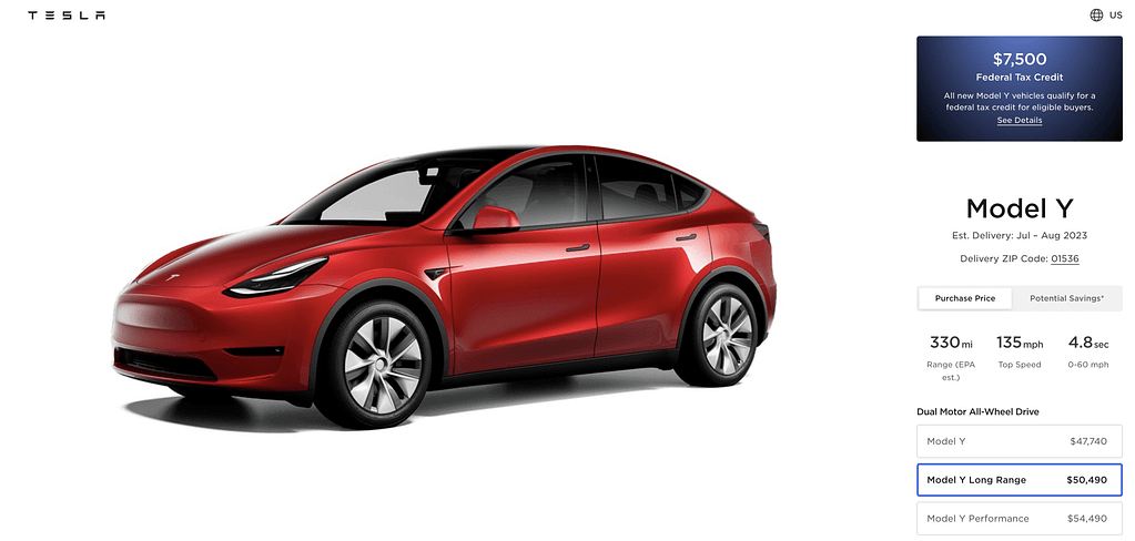Tesla Model Y Cost