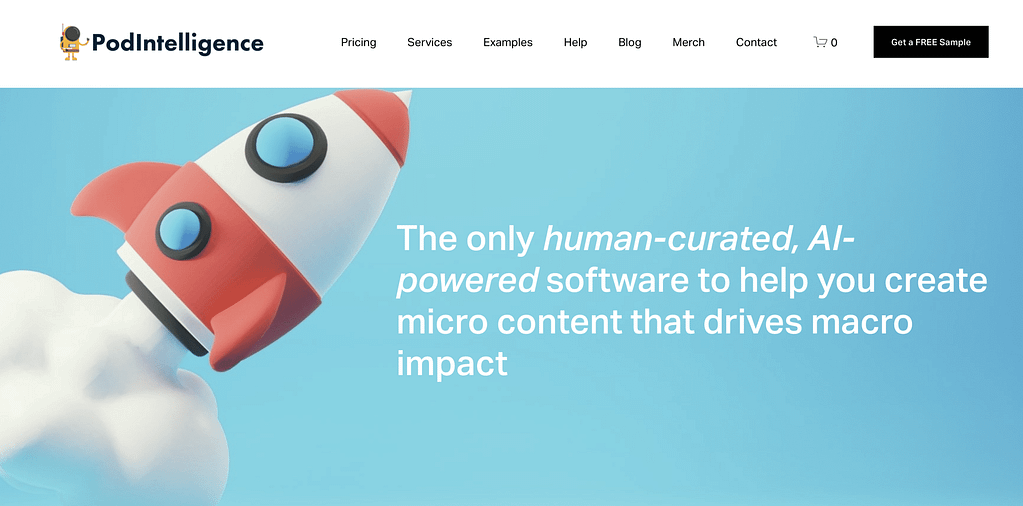 Podintelligence: one of the best AI content repurposing tools of 2023.