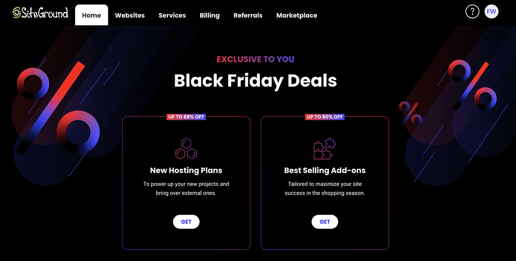 Siteground Black Friday Sale