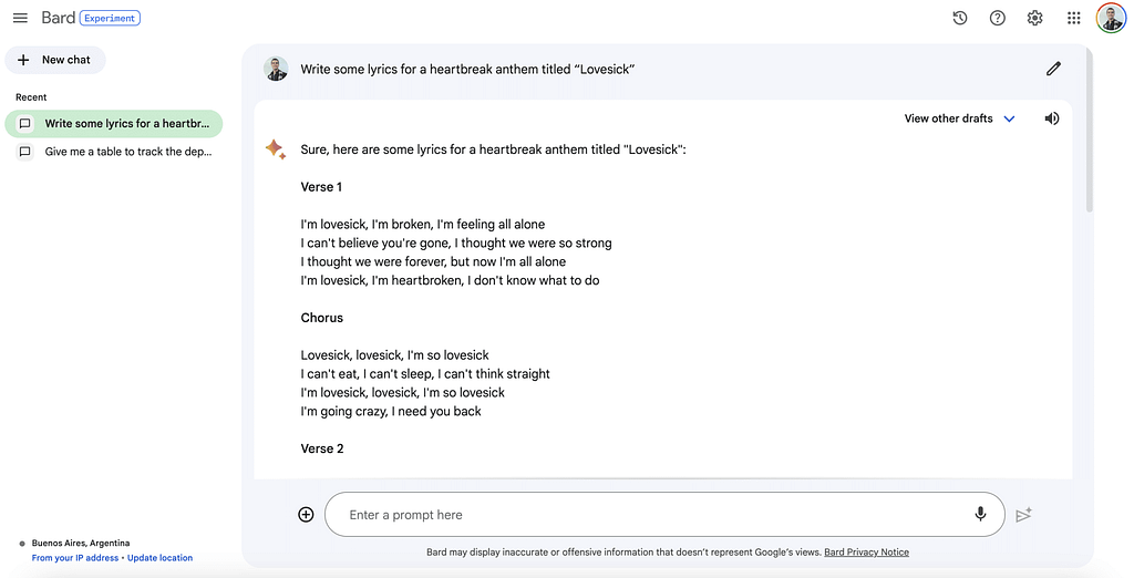Google Bard Updates (July 2023): Pinned and Recent Threads