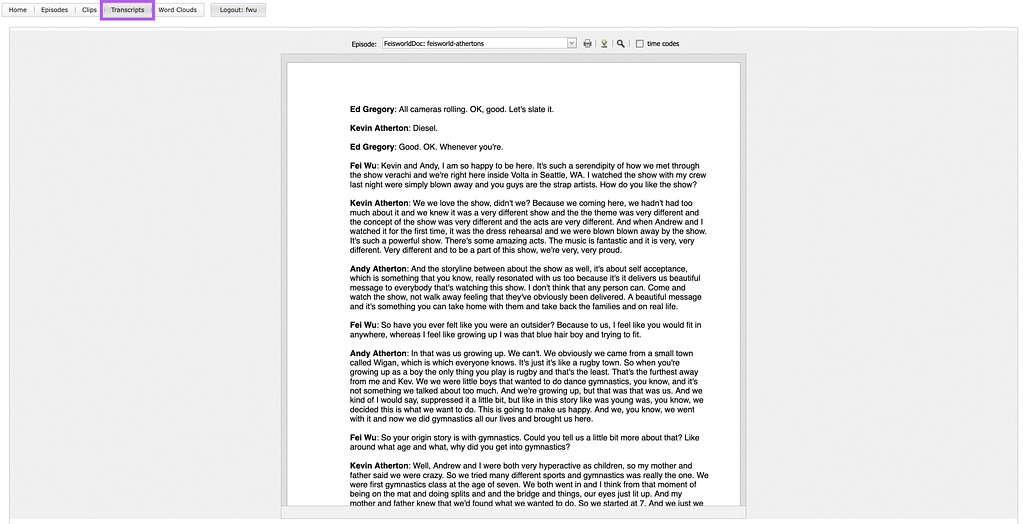 PodIntelligence Transcripts Feature