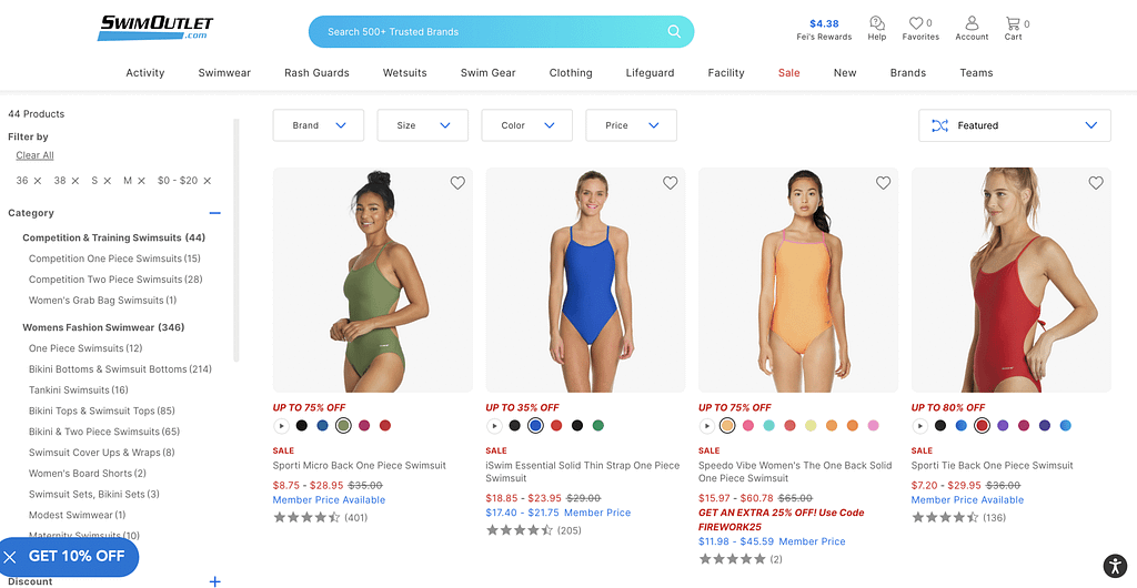 Swimoutlet whole body swimwear