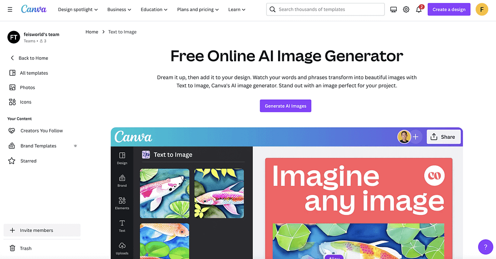 Canva - Best AI Tools for podcasting (design)