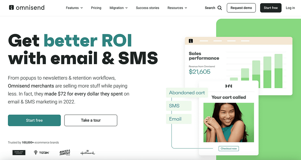 Omnisend: one of the best AI email marketing tools in 2023