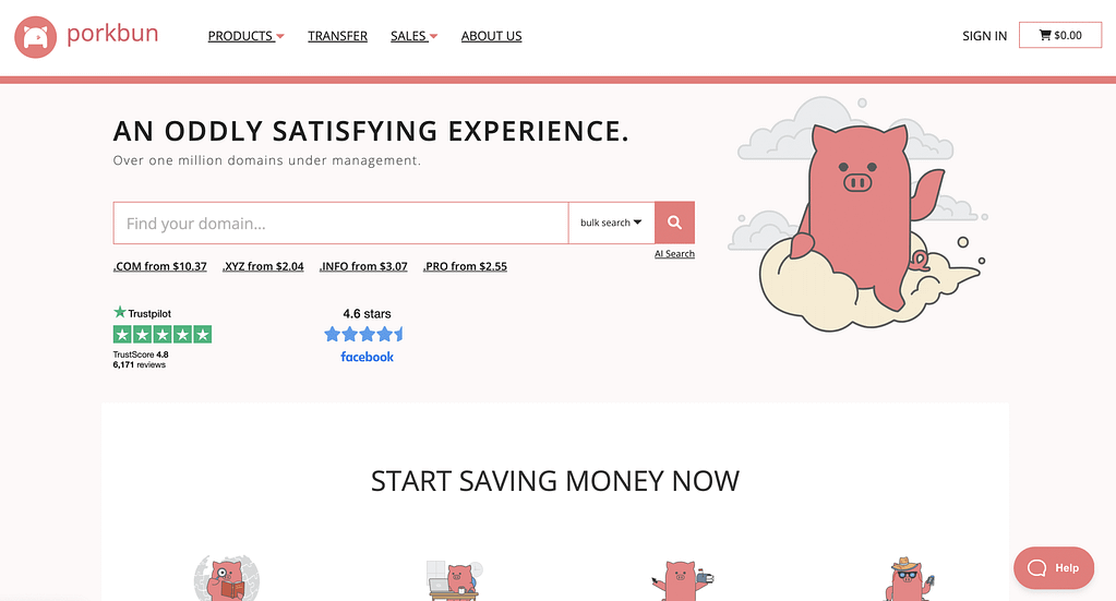Porkbun - One of the best Google Domain alternatives in 2023