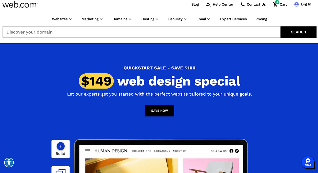 Web.com is one of the best Google Domains alternatives in 2023