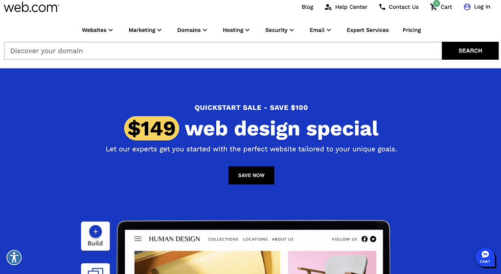 Web.com is one of the best Google Domains alternatives in 2023
