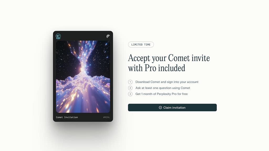 How to get Perplexity Pro for Free with Comet in 2025