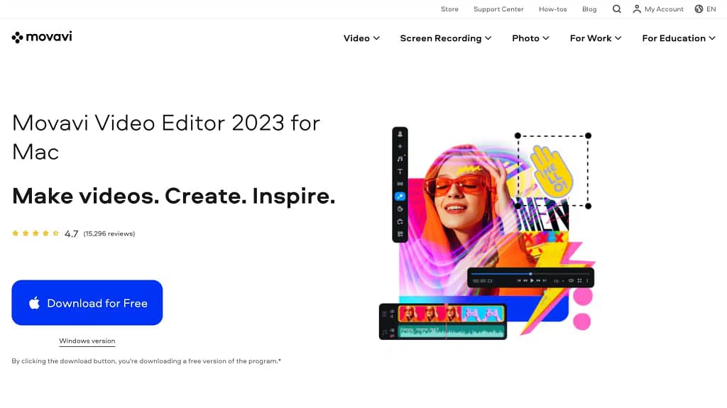 Movavi Homepage (2023)