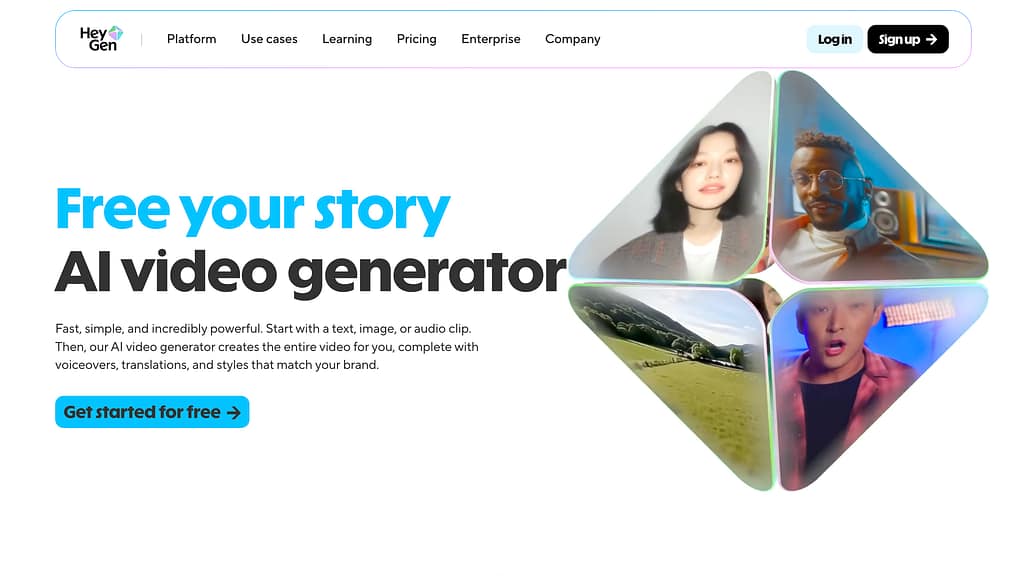 HeyGen video translator interface highlighting 175+ language selection menu and AI avatar features