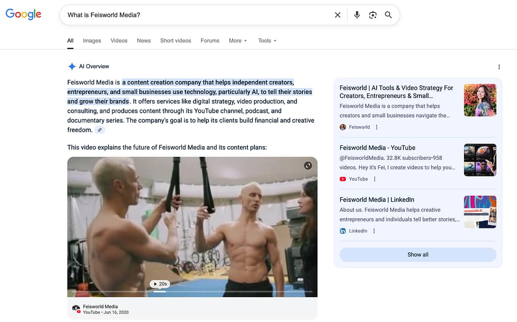 Google's AI mode changes how to build a brand in 2026 and search results in general.