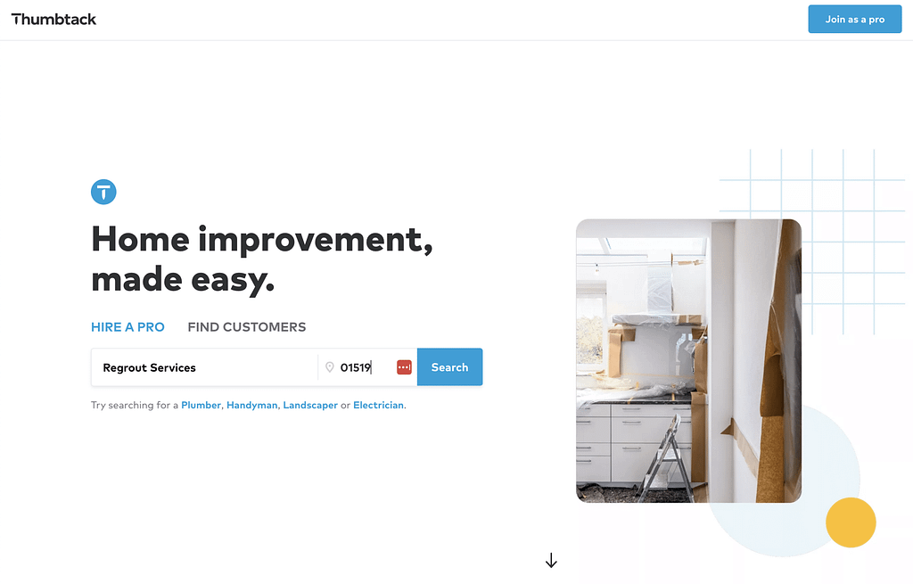 Thumbtack home improvement
