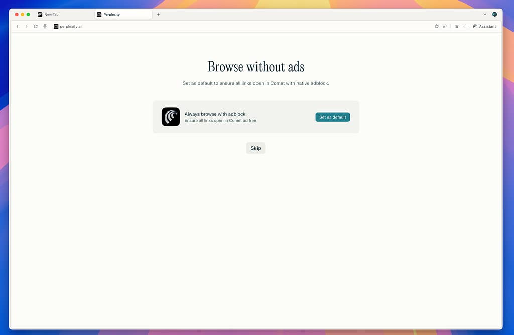 Perplexity Comet AI Browser