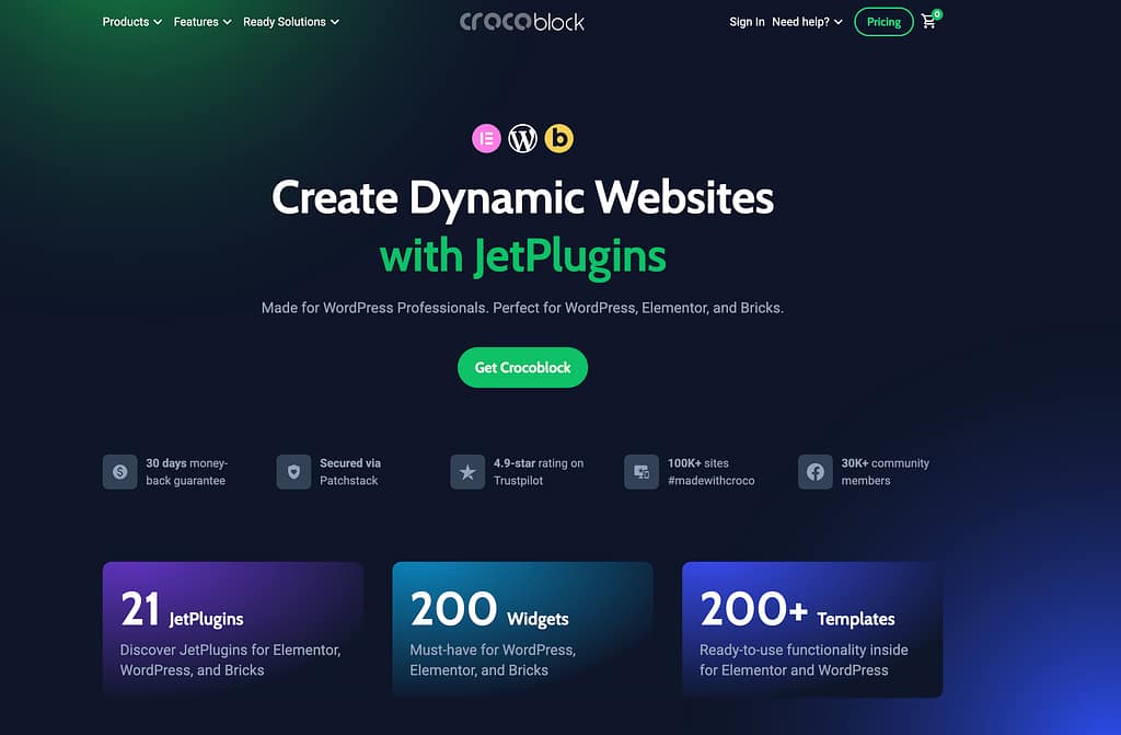 Crocoblock home page
