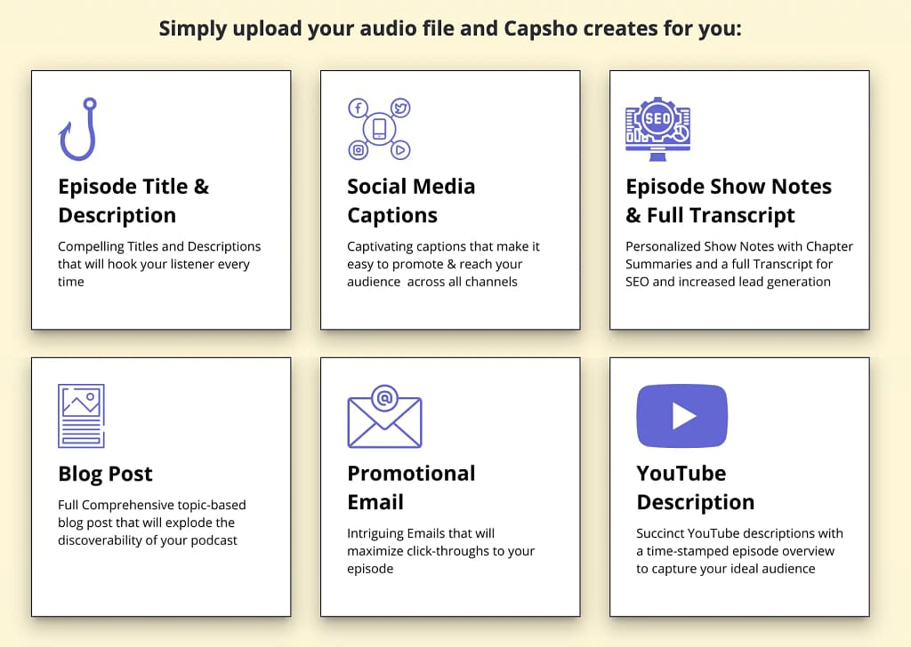 Capsho: AI Copywriter for Podcasters