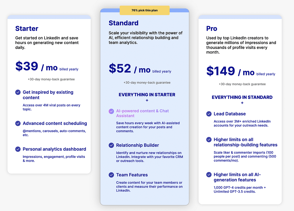 Taplio pricing