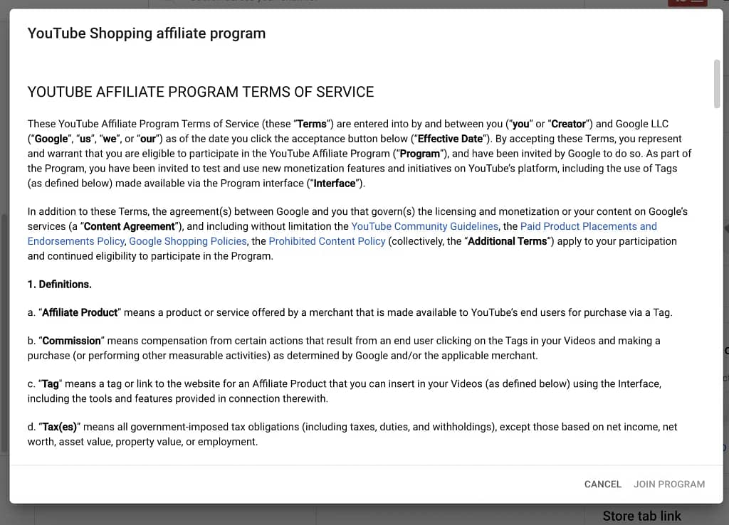 YouTube Shopping Affiliate Program - How to Join