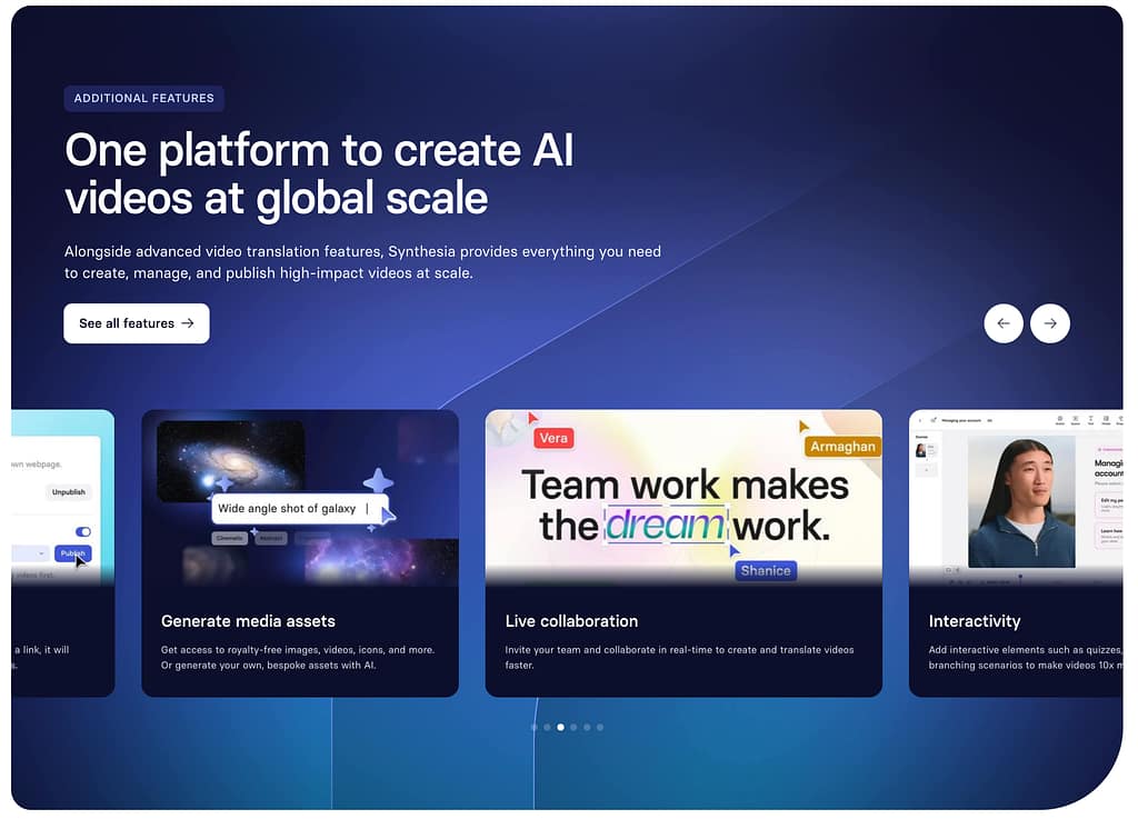 Why Synthesia is the best AI Video translation tool - All-in-one platform