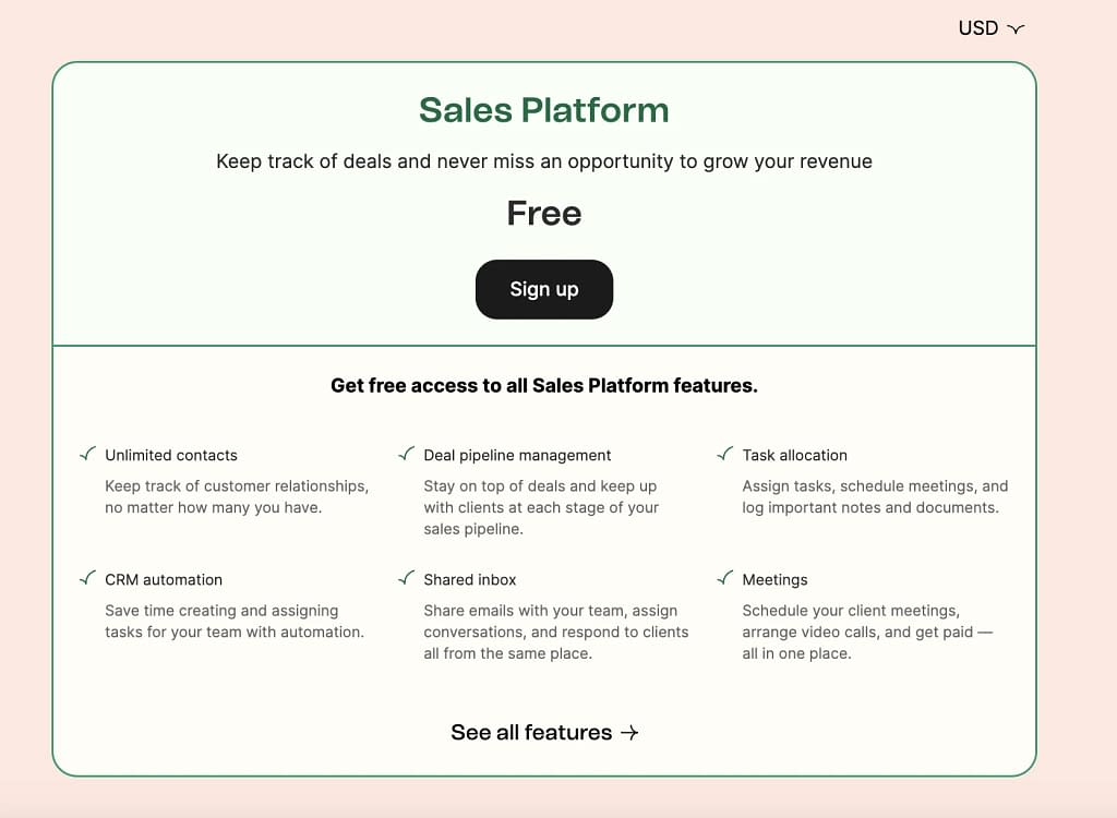 Brevo Sales Platform Pricing