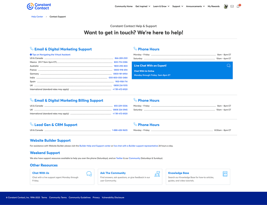 screencapture community constantcontact contact support 2023 08 22 23 59 15 | Feisworld