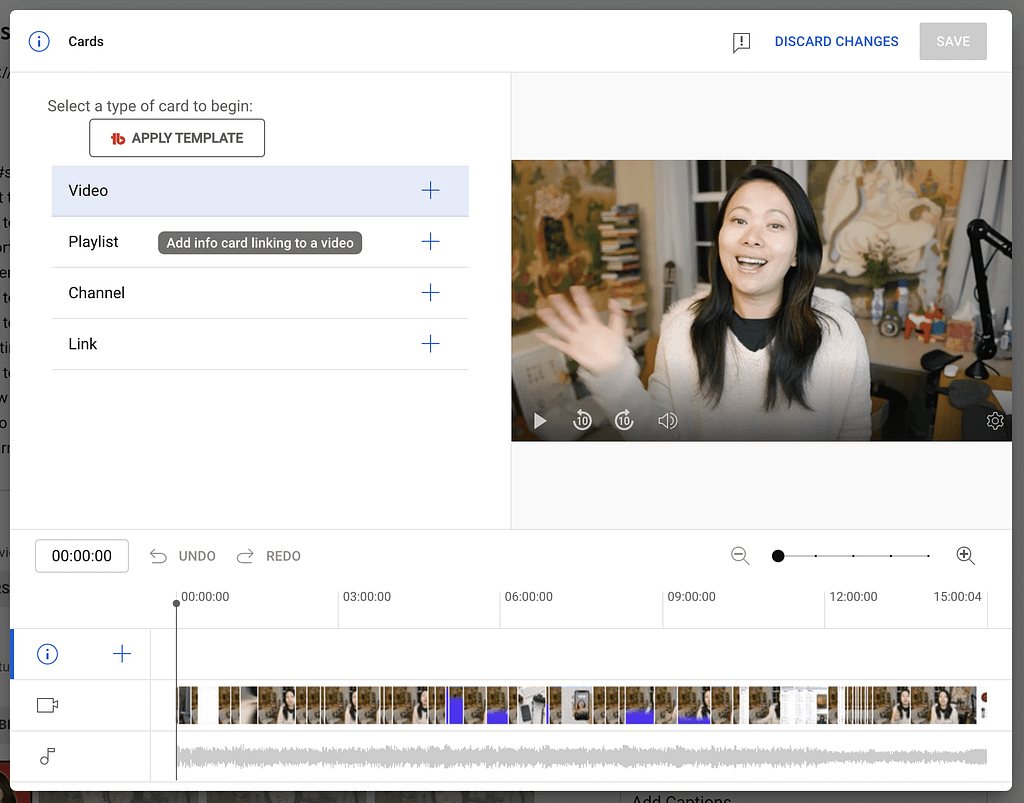 Adding cards to a YouTube video in 2023
