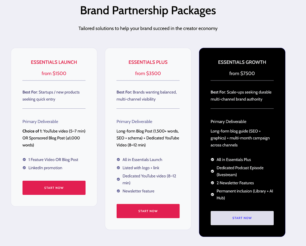 Feisworld's sponsorship packages