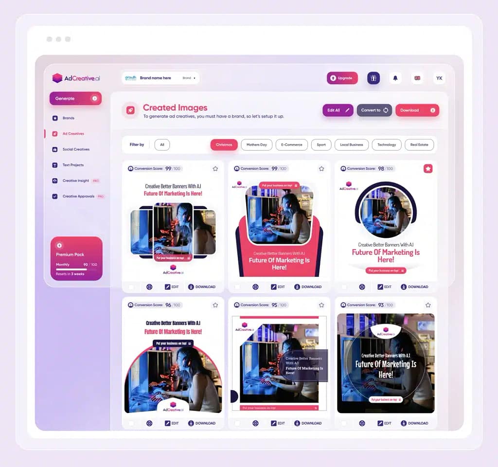 AdCreative.ai v3 New User Interface (2023)