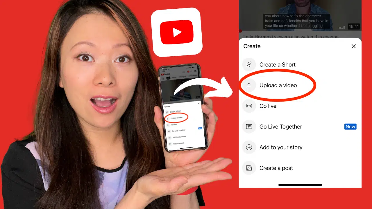 How to upload a video to YouTube from iPhone