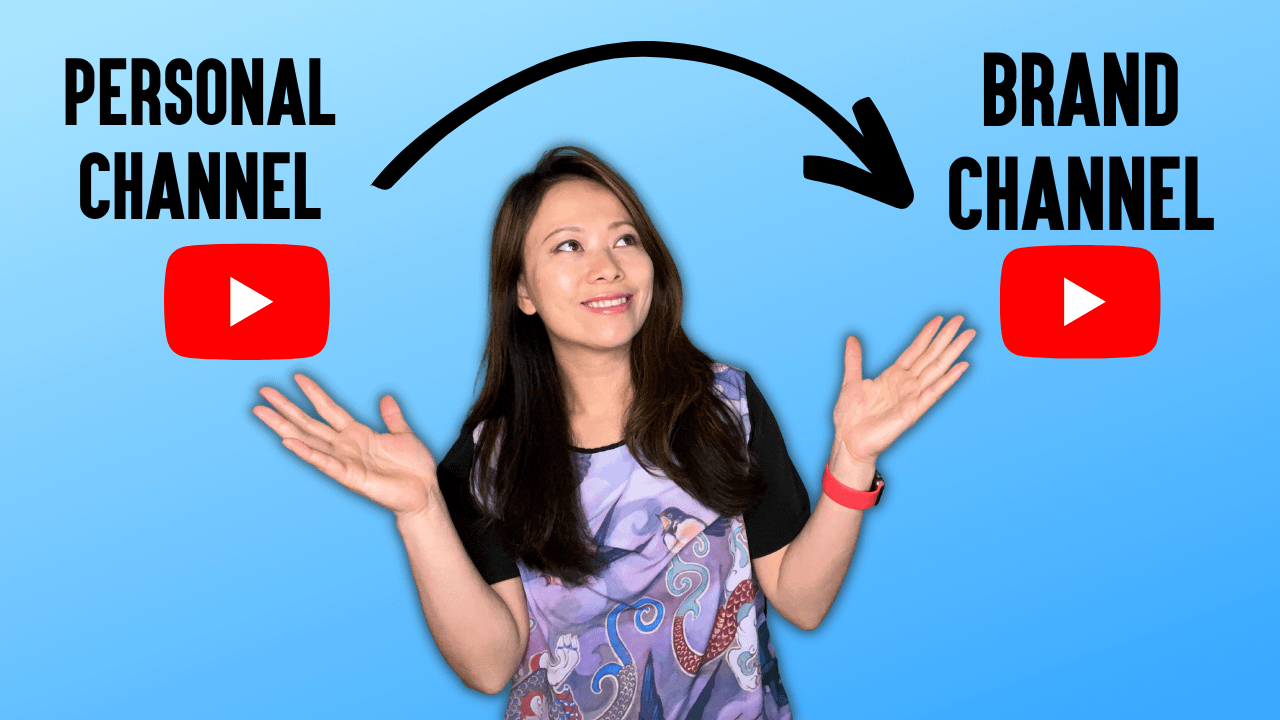 how to move personal channel to brand channel on youtube