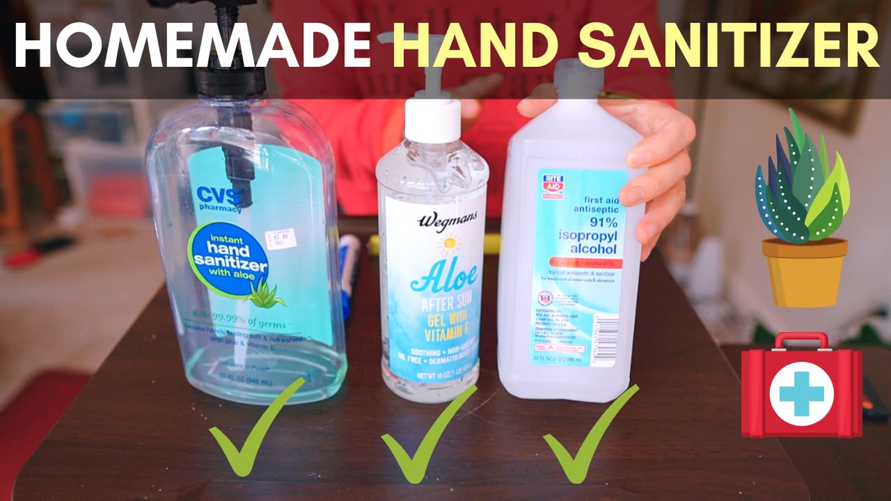 Homemade hand sanitizer