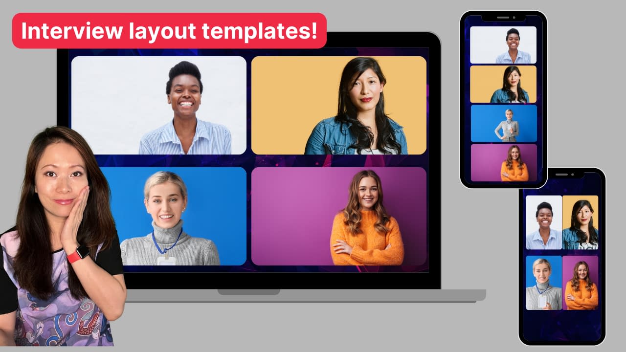 interview video templates for social media