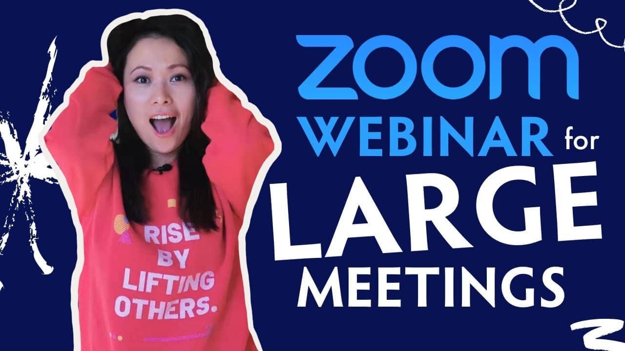 Zoom Webinar Tips and Setup for LARGE meetings