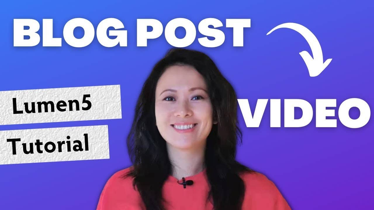 turn blog posts into videos with Lumen5