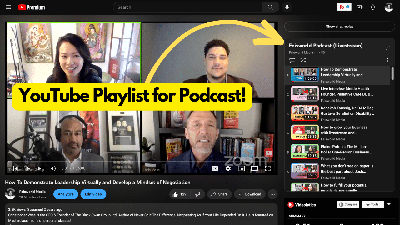 youtube playlist for podcast