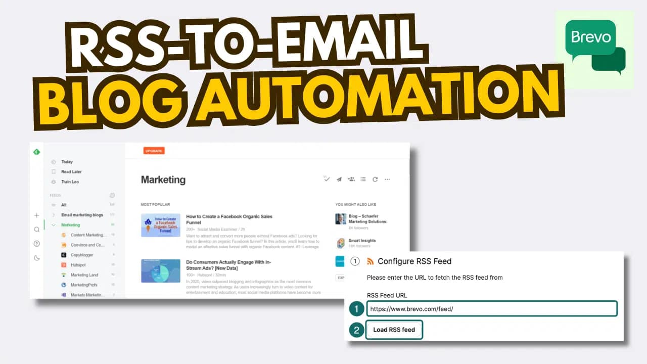 Brevo RSS campaign automation for blog