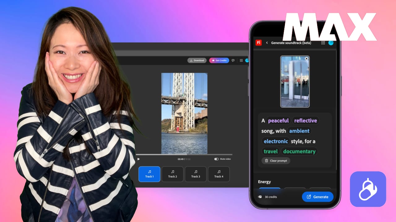 Adobe Podcast just introduced new features from Firefly - Generate Speech and Generate Soundtrack