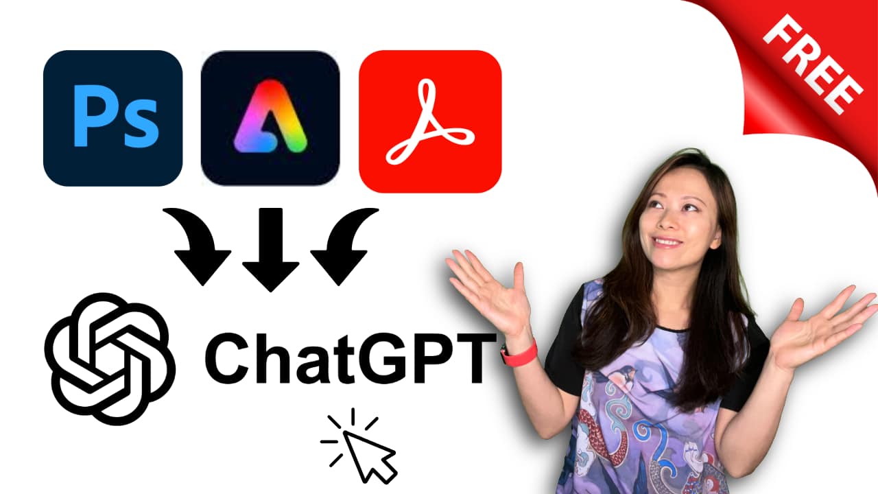 Adobe Just Launched Photoshop, Adobe Express and Acrobat for ChatGPT (for FREE)