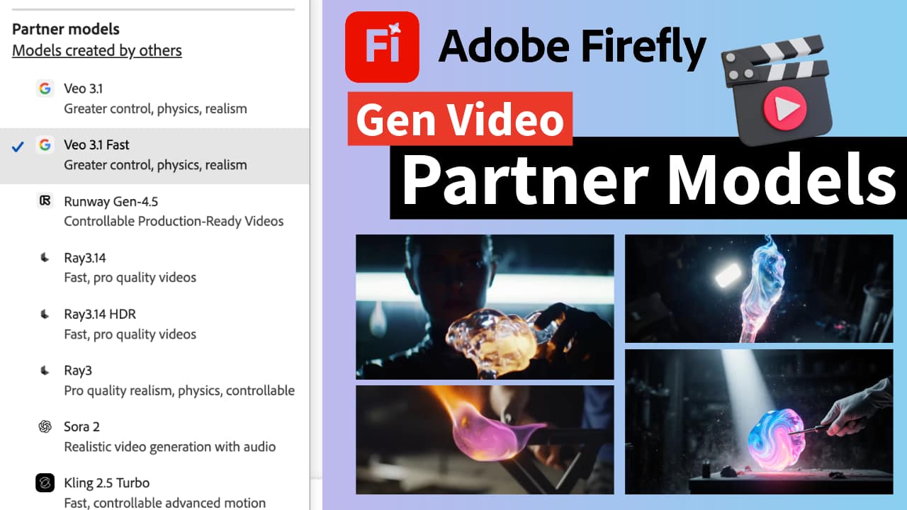 Adobe Firefly Video Generation Partner Models | Feisworld