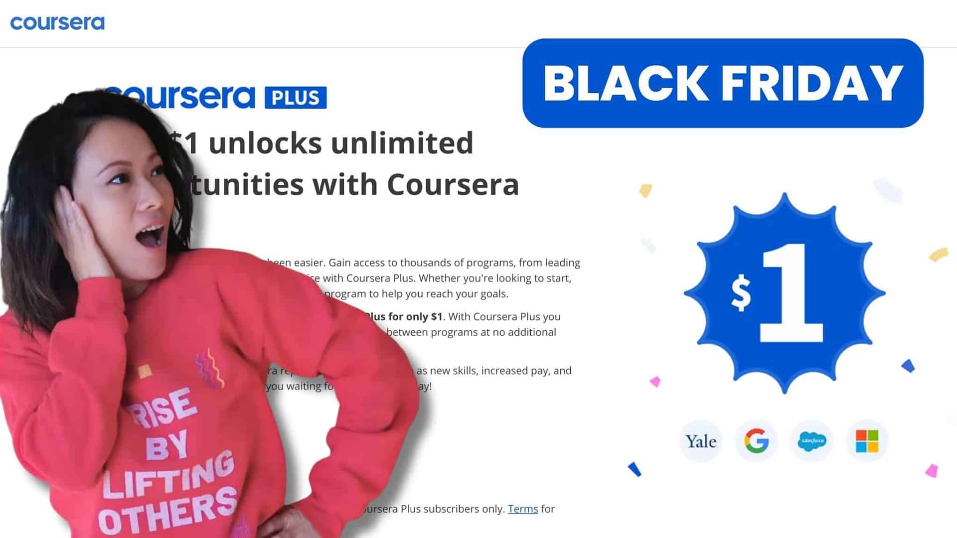 Coursera Black Friday 2023: Get Coursera Plus for $1