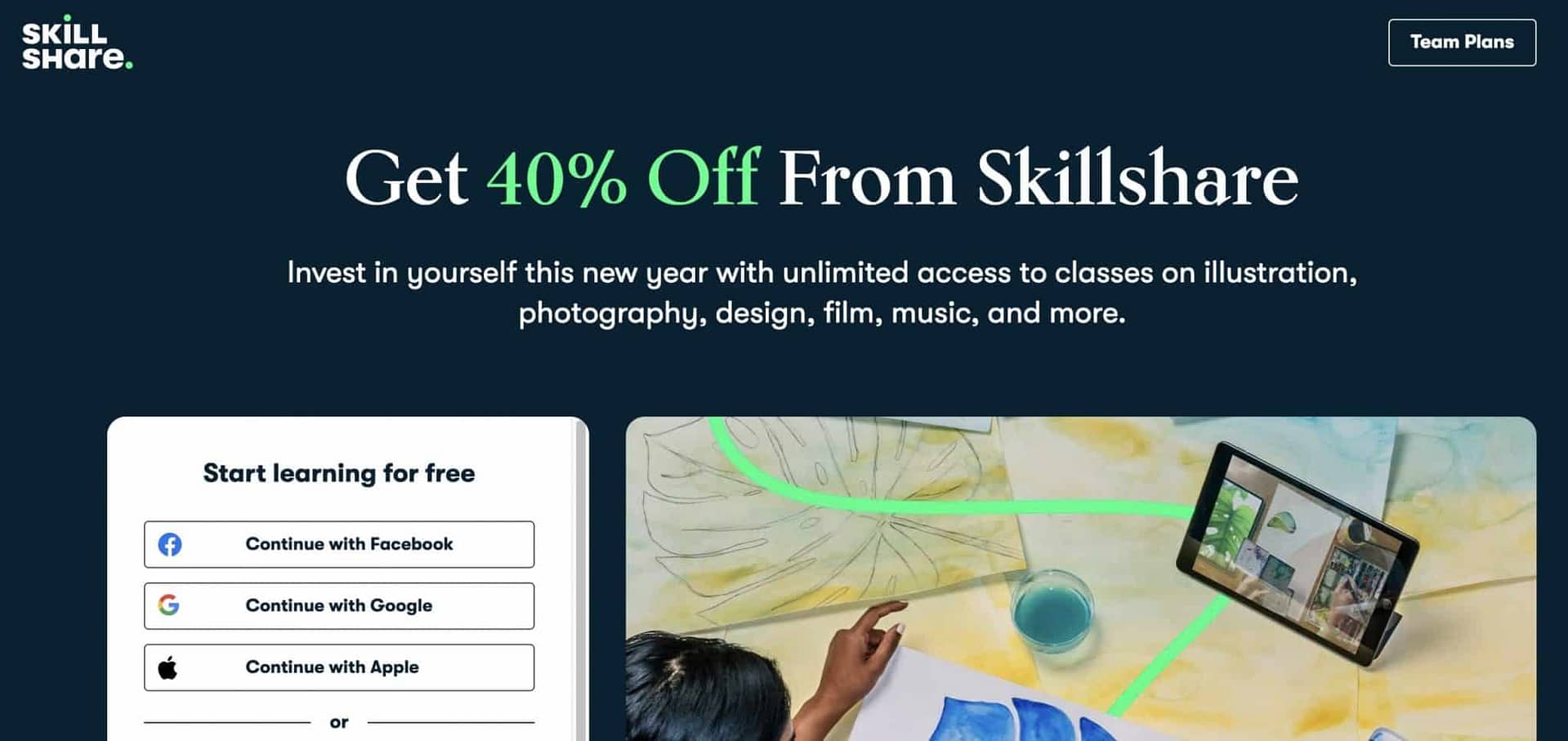 Skillshare 40% Discount 2023