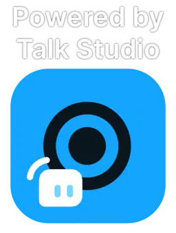 Powered by Talk Studio. Streamlabs Talk Studio Logo (2023)