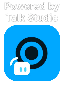 Powered by Talk Studio. Streamlabs Talk Studio Logo (2023)