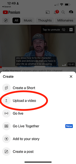 How to upload a video to YouTube from iPhone (2023)