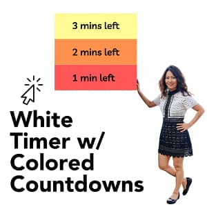 Zoom Timer Bundle (White Timers with Colored Countdown)