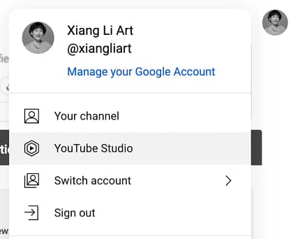 Xiang Li Art on YouTube