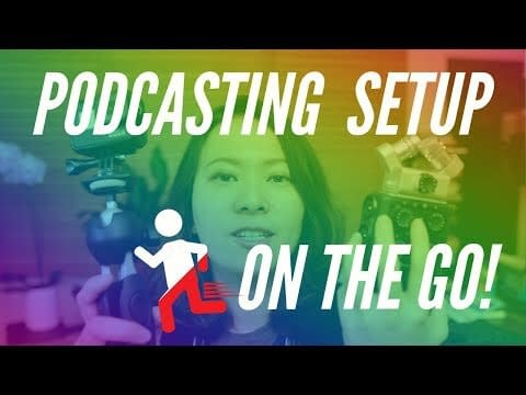 pack light for podcast recording on the go